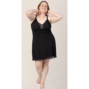 Kindred Bravely Black Mesh-Detail Chemise